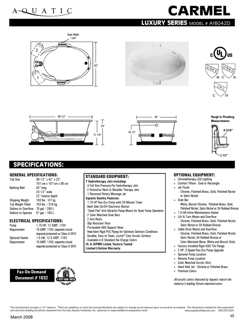 Aquatic Visit Links AI6042D Specification sheet