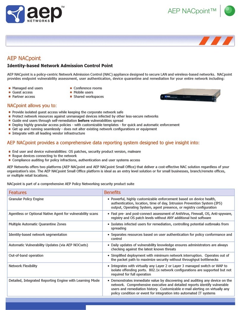 AEP Networks NACpoint Specification sheet