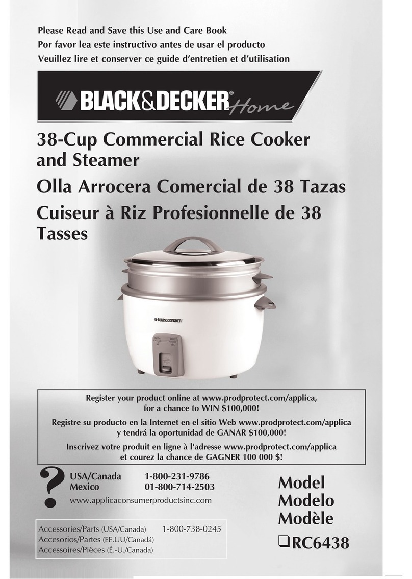 Black & Decker RC6438 Installation instructions