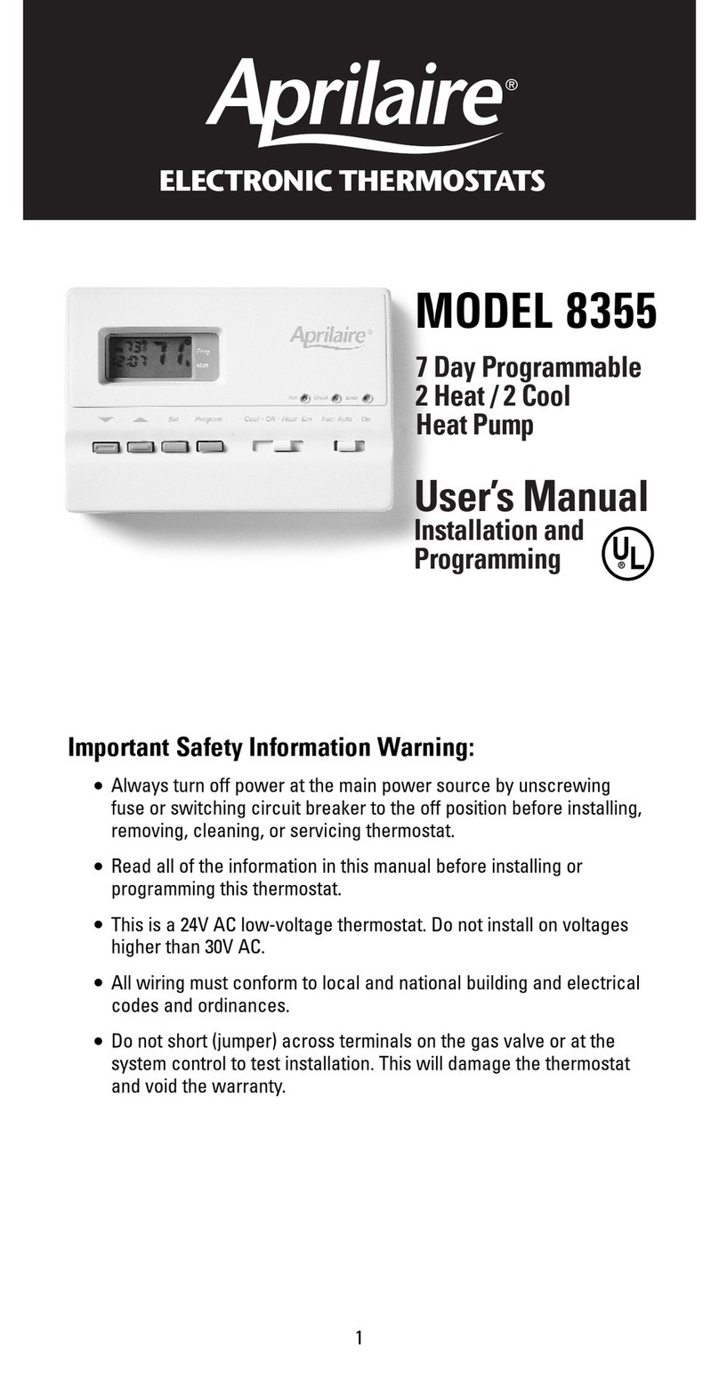 Aprilaire 8355 user manual