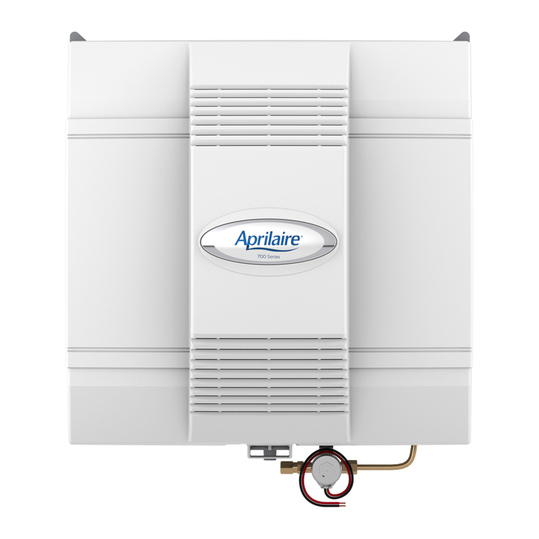 Aprilaire 600 & 700 User manual