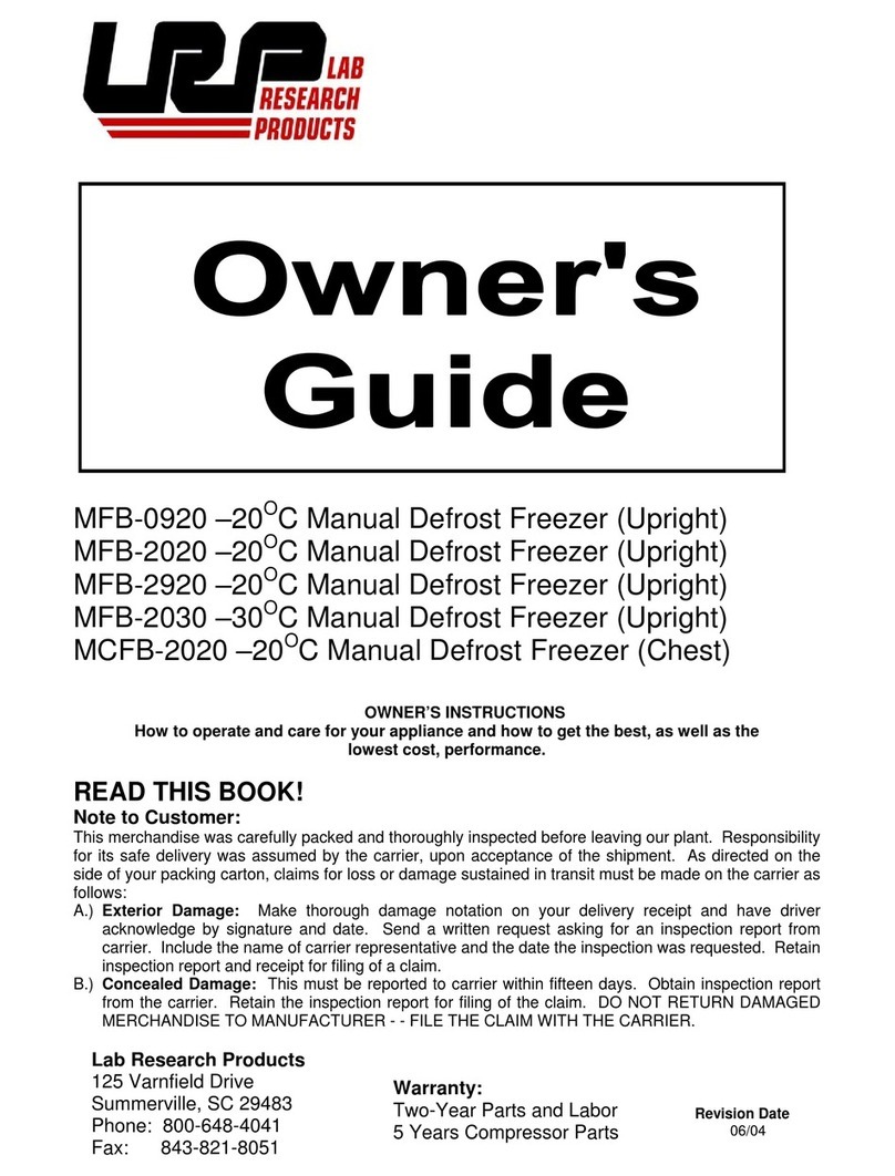 Lab Research Products MCFB-2020 Owner's instructions Lab Research Products MCFB-2020 Owner's instructions