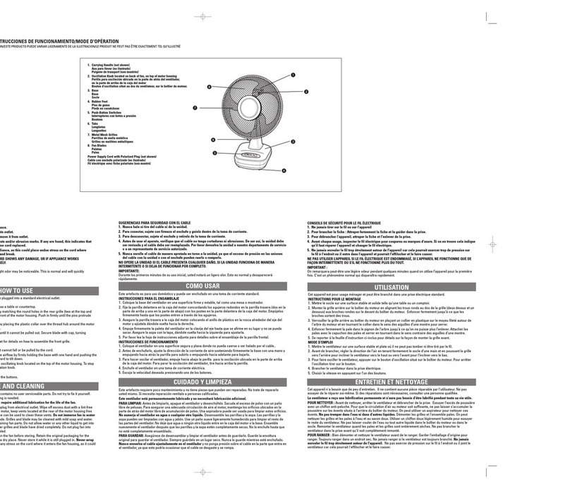 Applica Stand Fa Installation instructions