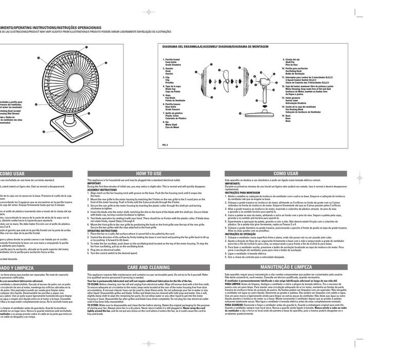 Windmere FN200 Installation instructions