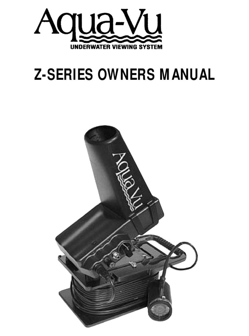 Aqua-Vu Fish Finder Z-Series User manual