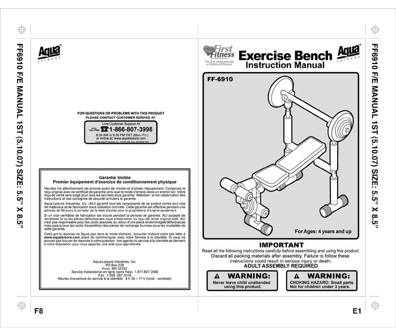Aqua Leisure FF 6910 E instruction manual