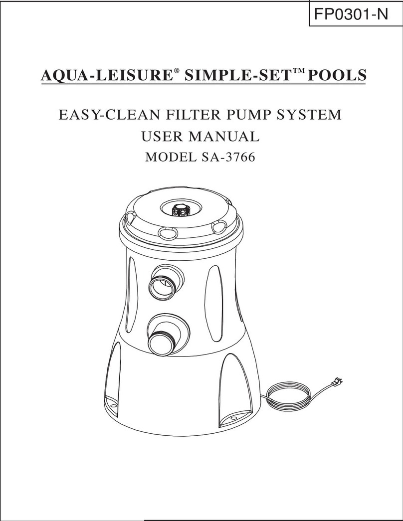 Aqua Leisure SIMPLE SET SA-3766 user manual