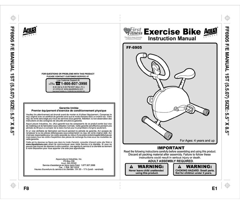 Aqua Leisure Fitness FF-6905 instruction manual