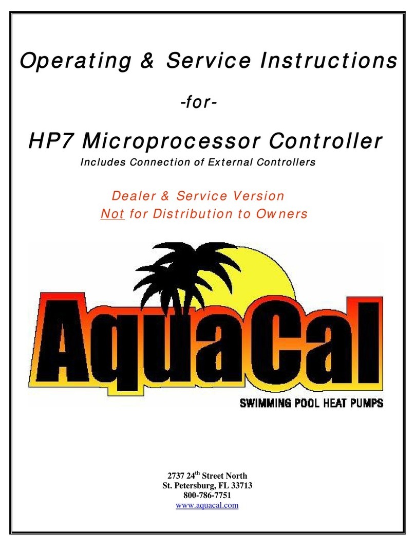 Aquacal HP7 Operating/service instructions