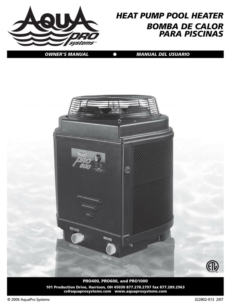 Aqua PRO PRO1000 owner's manual