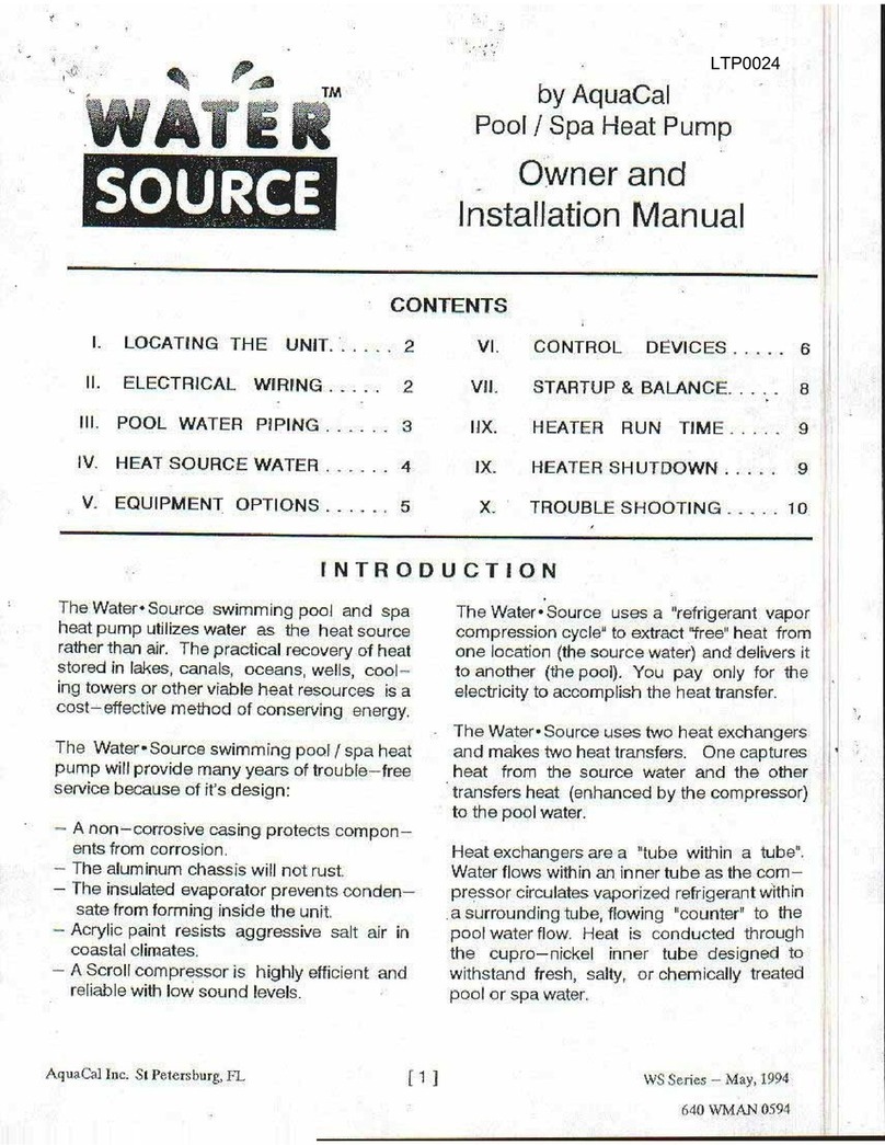 Aquacal LTP0024 Service manual