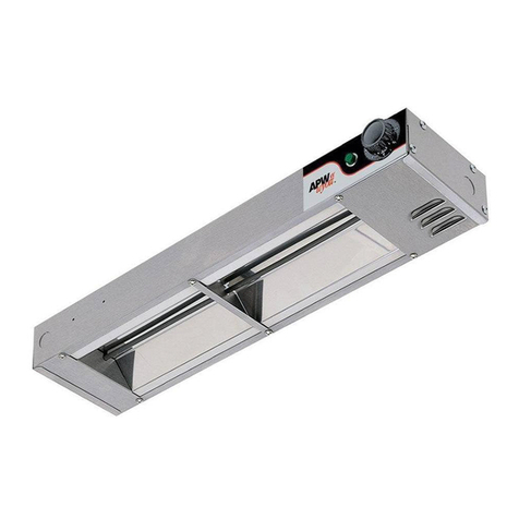 APW Wyott OVERHEAD WARMERS FD User manual