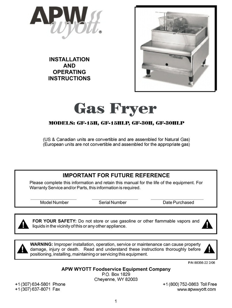 APW Wyott GF-15H User manual APW Wyott GF-15H User manual