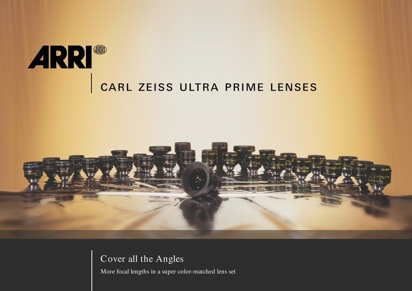 ARRI Ultra Prime Lenses Carl Zeiss User manual