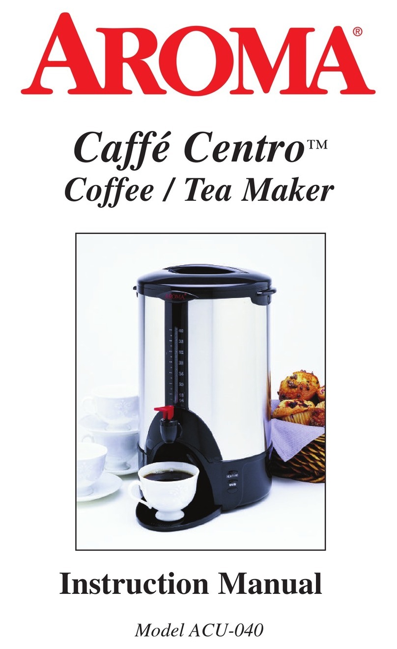 Aroma Caffe Centro ACU-040 User manual
