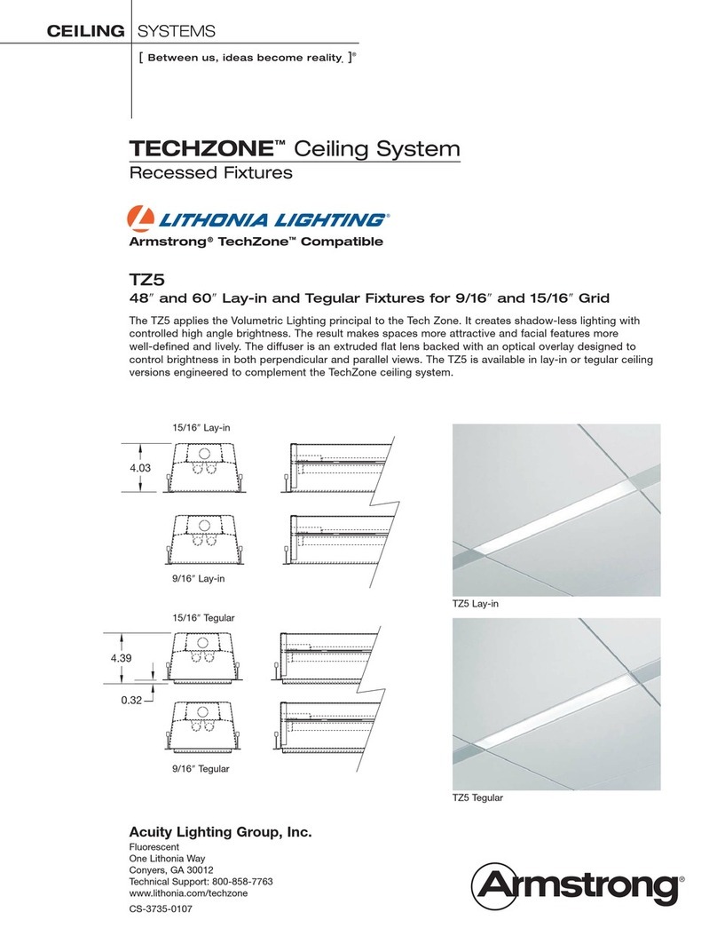 Armstrong TechZone TZ5 Specification sheet
