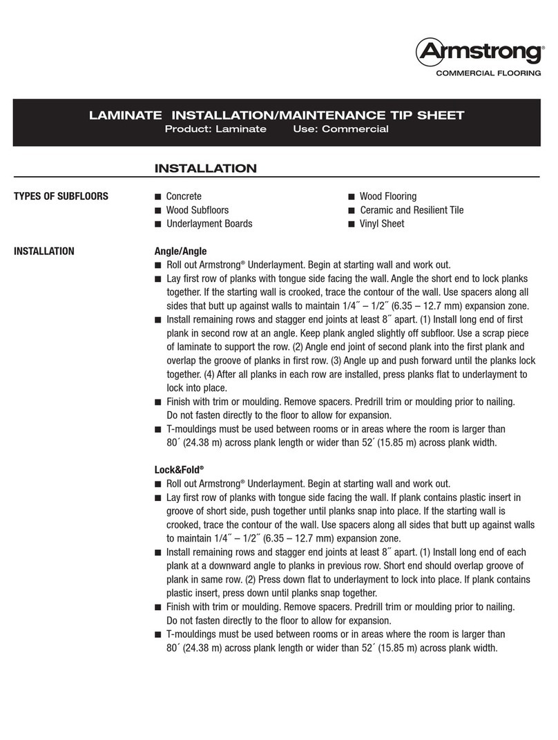 Armstrong Flooring user manual