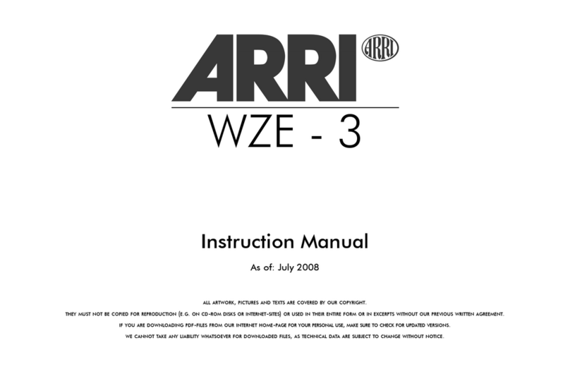 ARRI Wireless Zoom Extension Unit WZE - 3 instruction manual