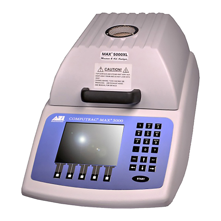 Arizona Instrument Computrac MAX-5000XL User manual
