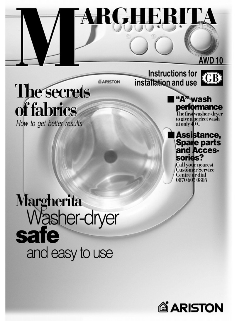 Ariston MARGHERITA AWD 10 Instructions for installation and use