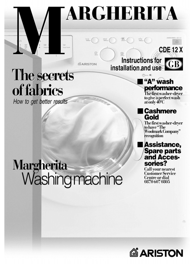 Ariston Margherita CDE 12 X Instructions for installation and use
