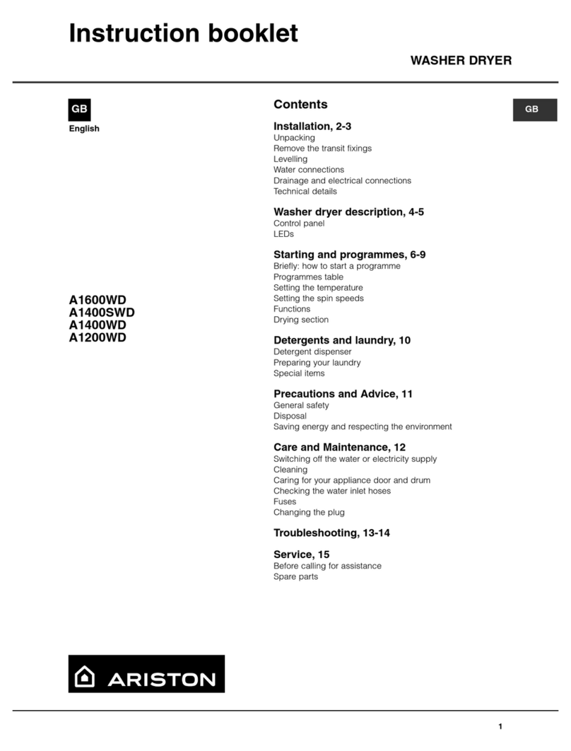 Ariston A1200WD User manual