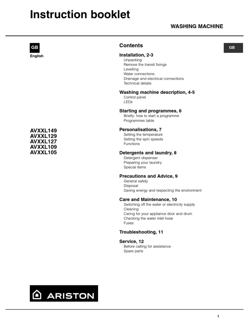 Ariston AVXXL149 User manual