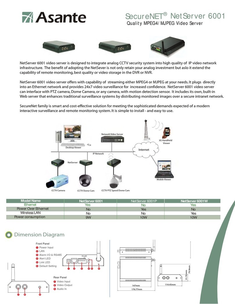 Asante 6001 Specifications