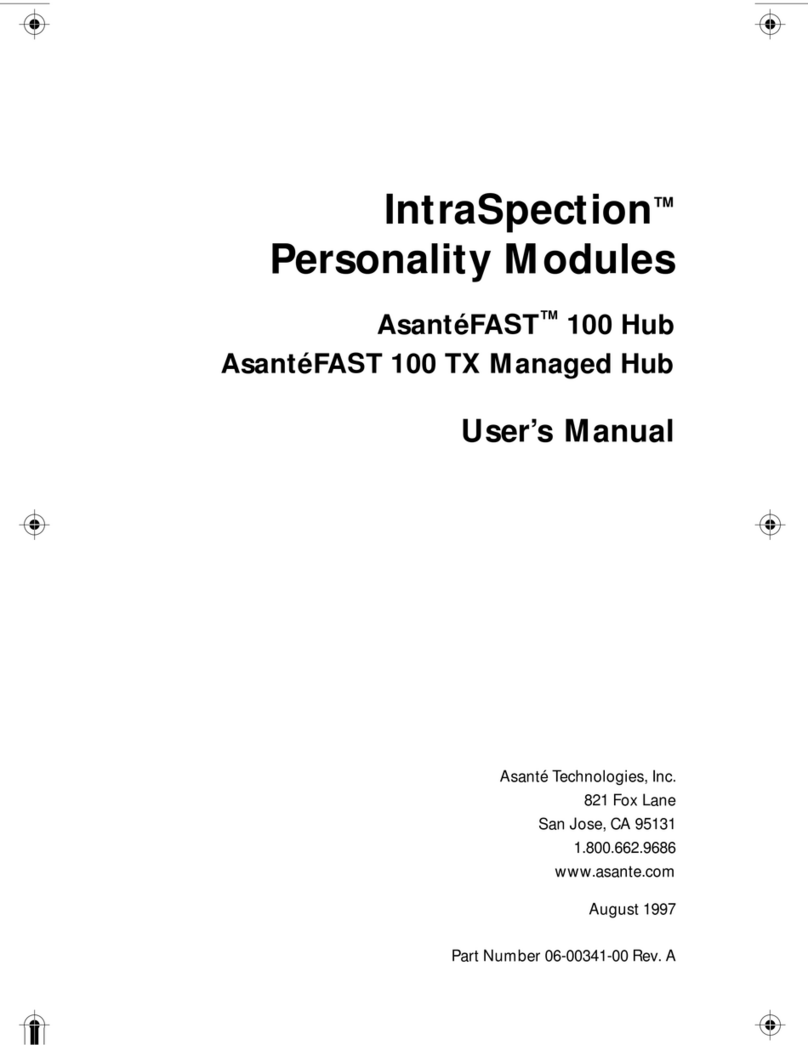 Asante AsanteFAST 100 user manual