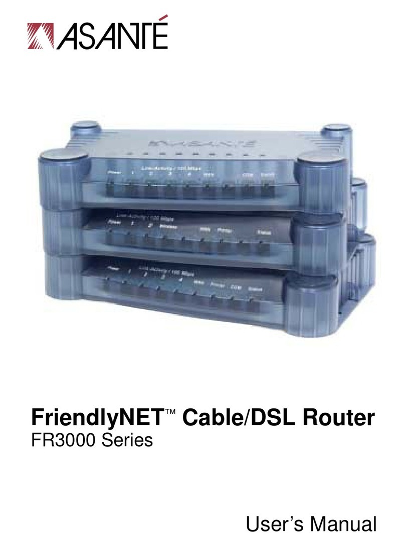Asante FriendlyNET FR3000 Series User manual