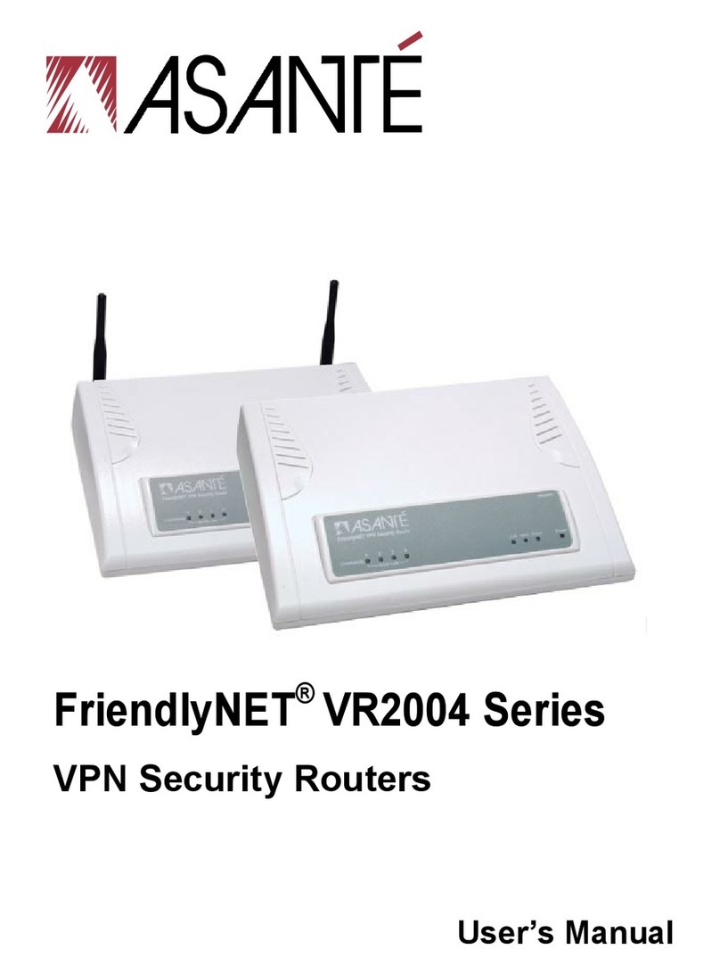 Asante FriendlyNET VR2004 Series user manual