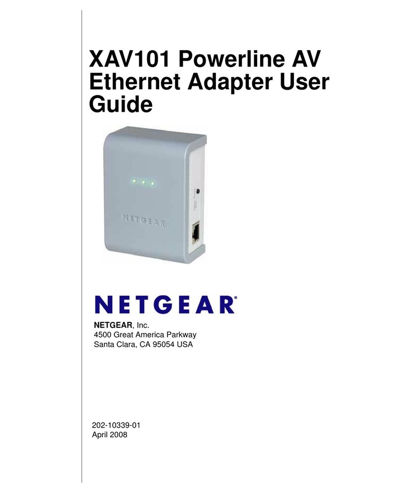 NETGEAR XAV101 - Powerline AV EN Adapter Bridge user guide