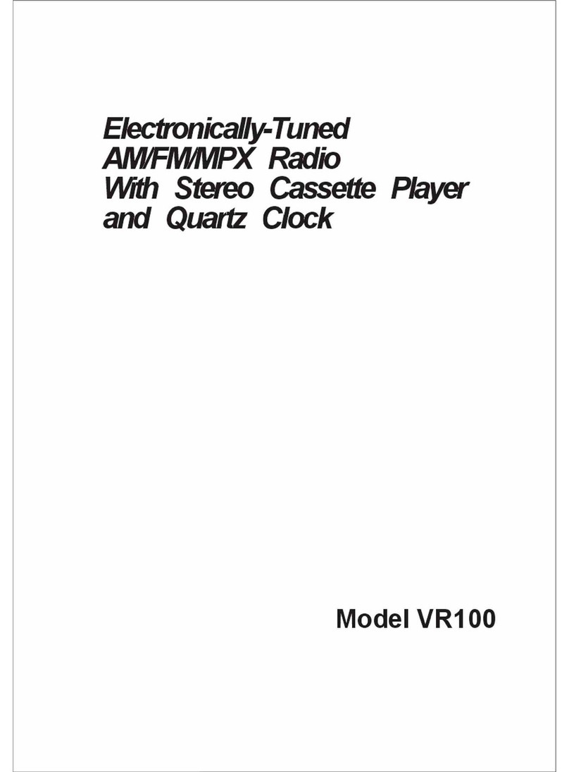 ASA Electronics VR100 User manual ASA Electronics VR100 User manual