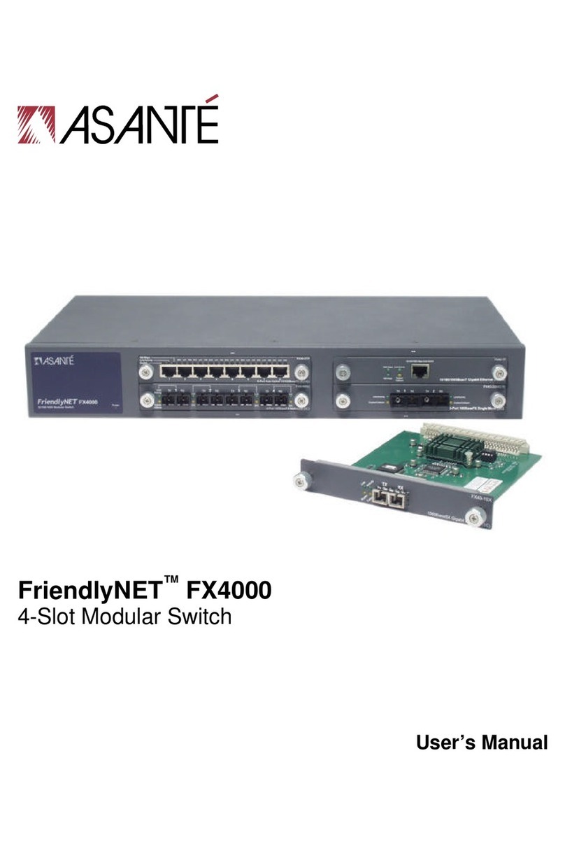 Asante FriendlyNET FX4000 user manual