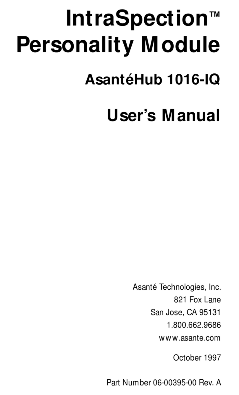 Asante Hub 1016-IQ User manual