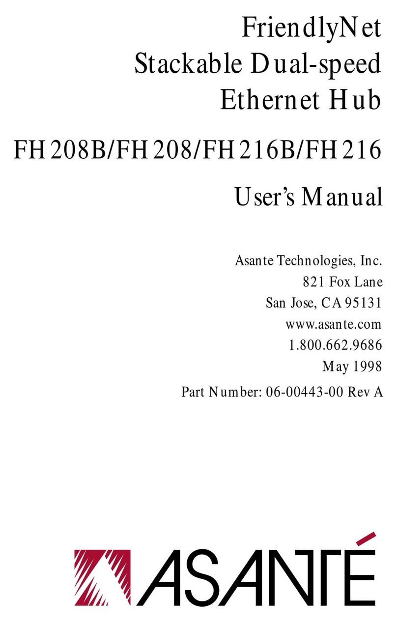 Asante FriendlyNet FH208B user manual