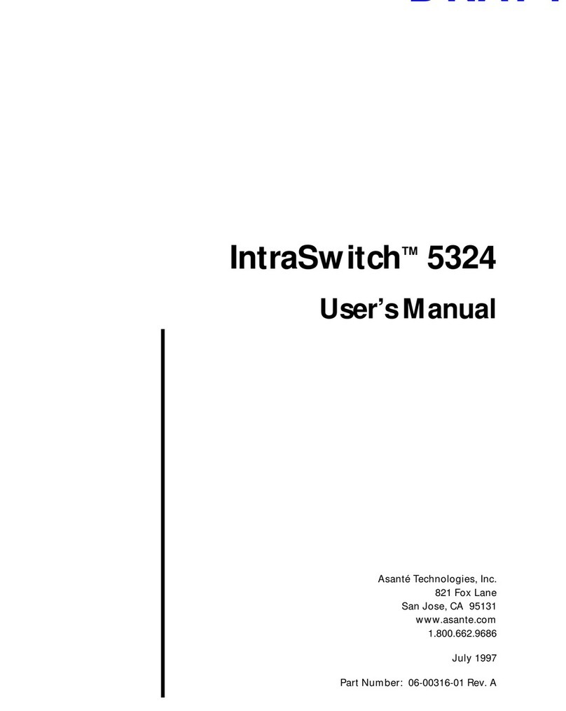 Asante IntraSwitch 5324 User manual
