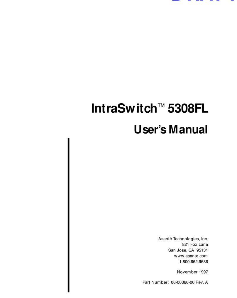 Asante 5308F User manual Asante 5308F User manual