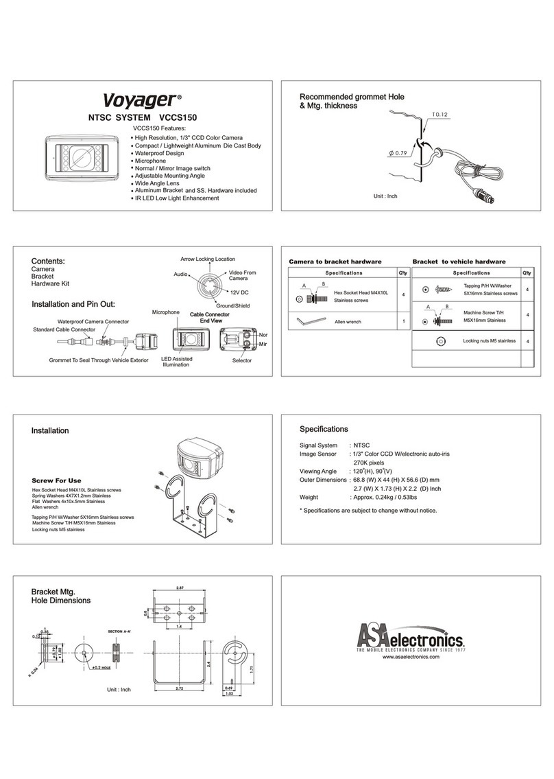 ASA Electronics Voyager VCCS150 quick start guide