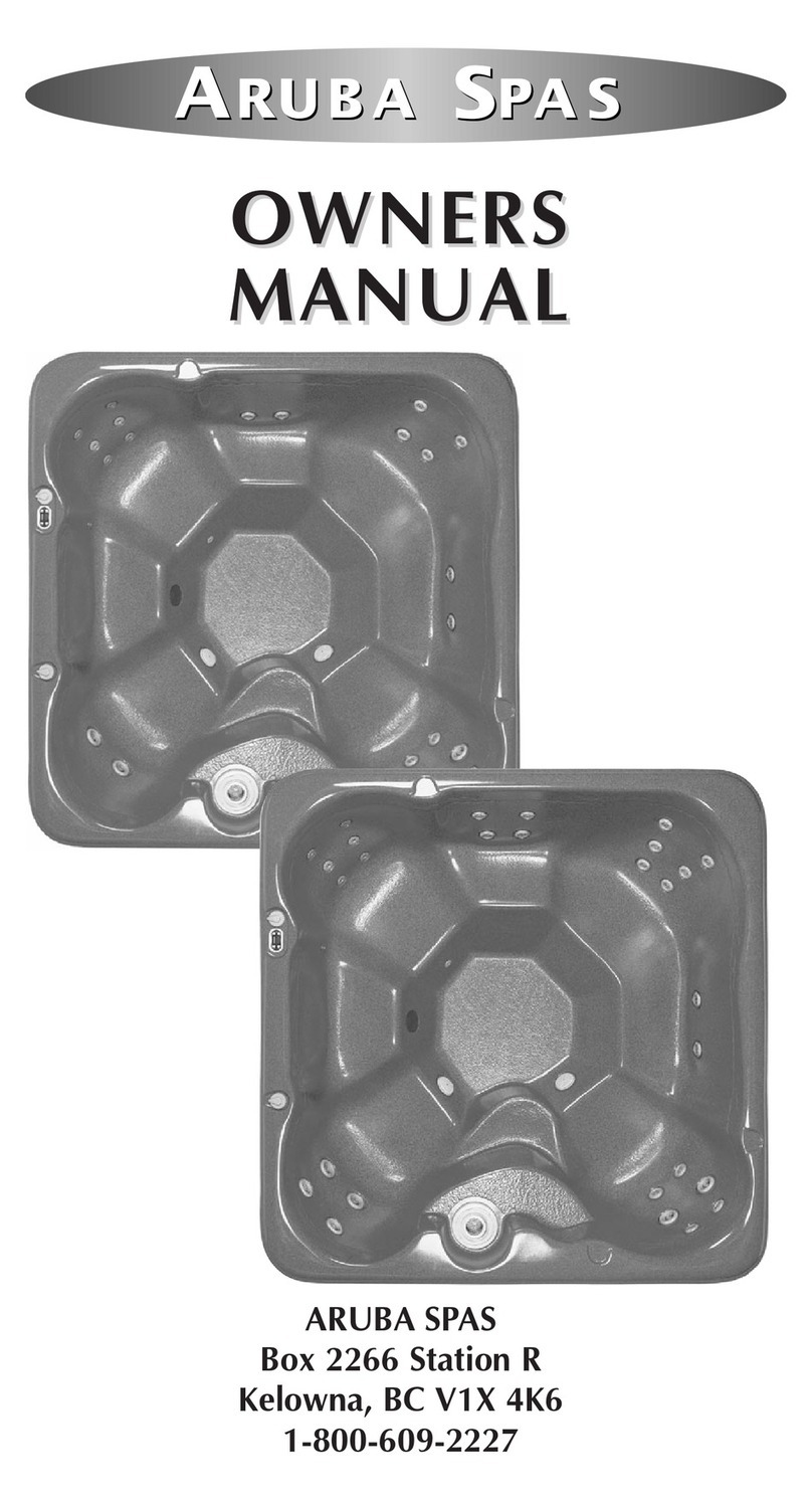 Aruba Spa Hot Tub Models 2003 owner's manual