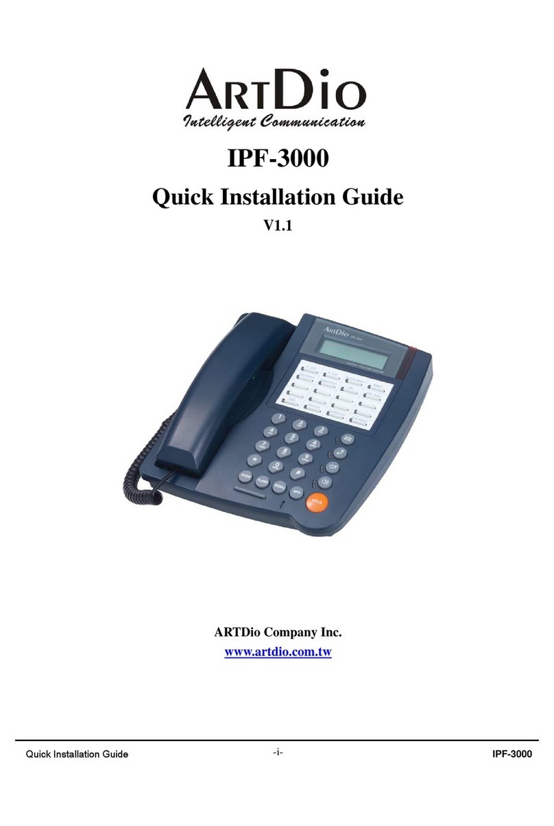 ArtDio IPF-3000 Quick installation guide