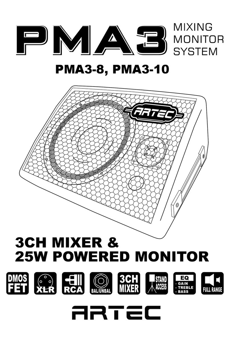 Artec PMA3-10 Specifications