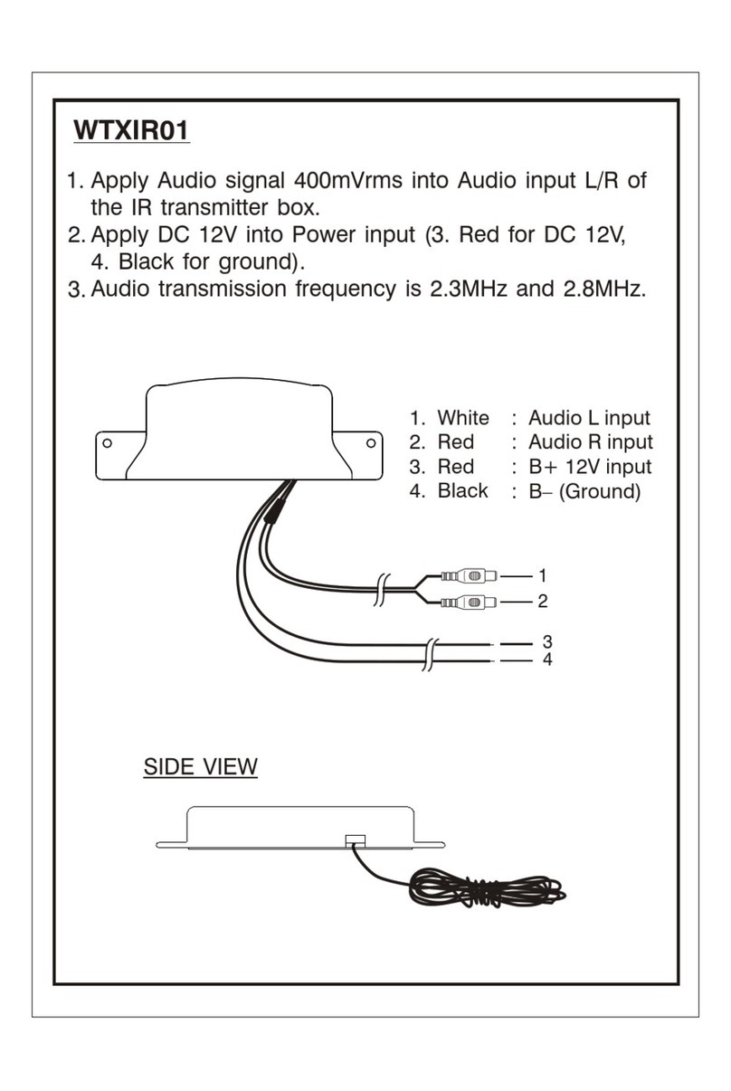 ASA Electronics WTXIR01 owner's manual
