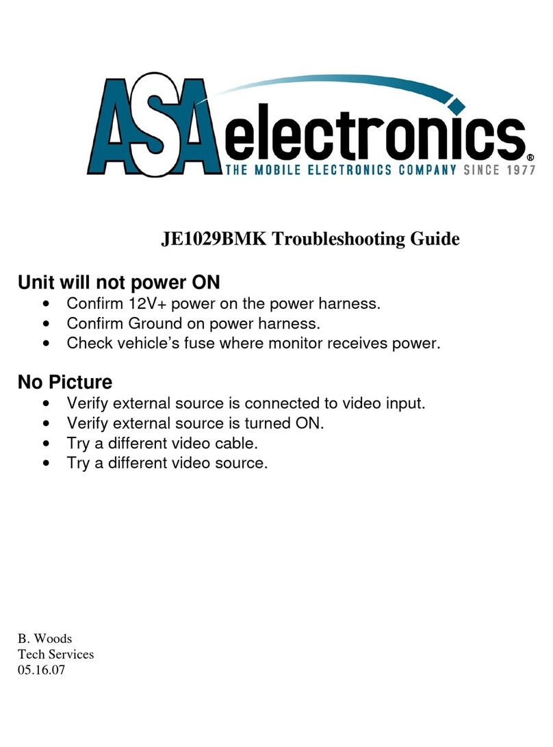 ASA Electronics JE1029BMK User manual