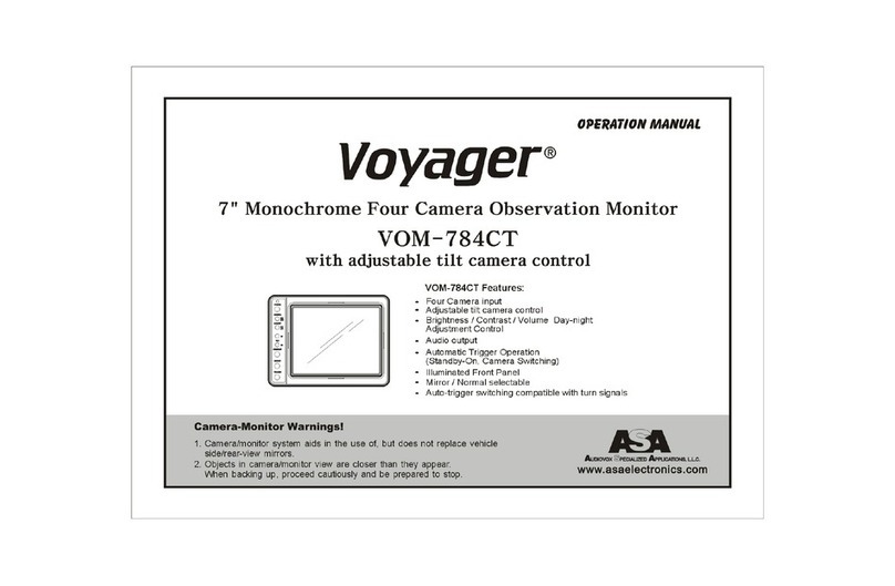 ASA Electronics Voyager VOM-784CT User manual ASA Electronics Voyager VOM-784CT User manual