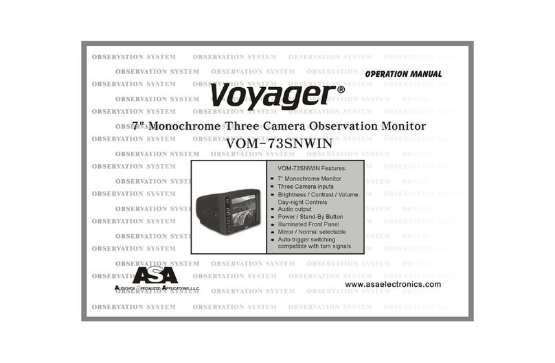 ASA Electronics Voyager VOM-73SNWIN Operation manual