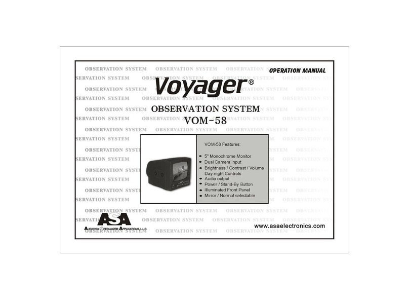 ASA Electronics Voyager VOM-58 Operation manual