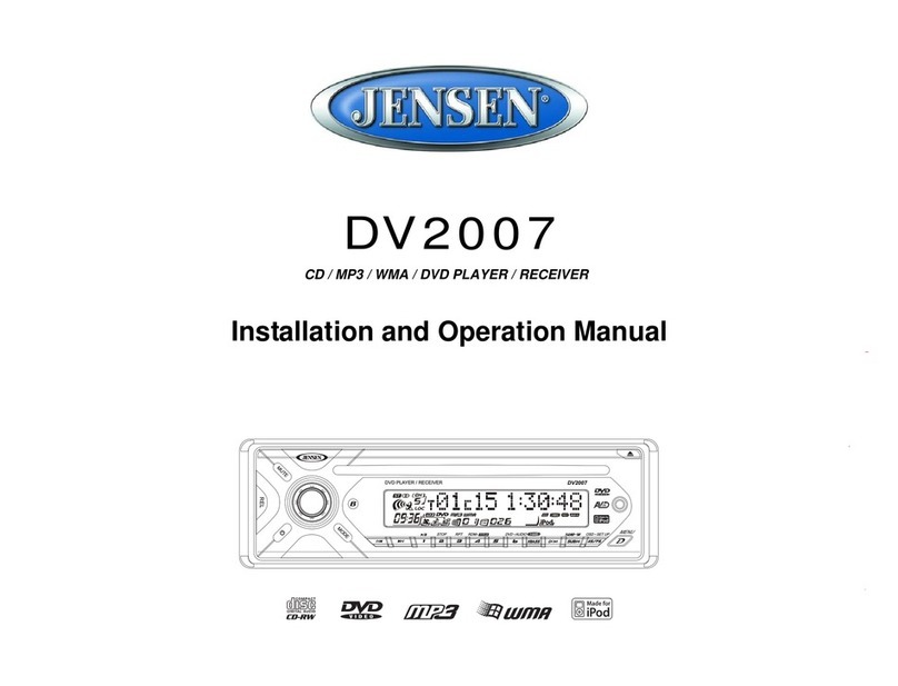 Jensen DV2007 User manual