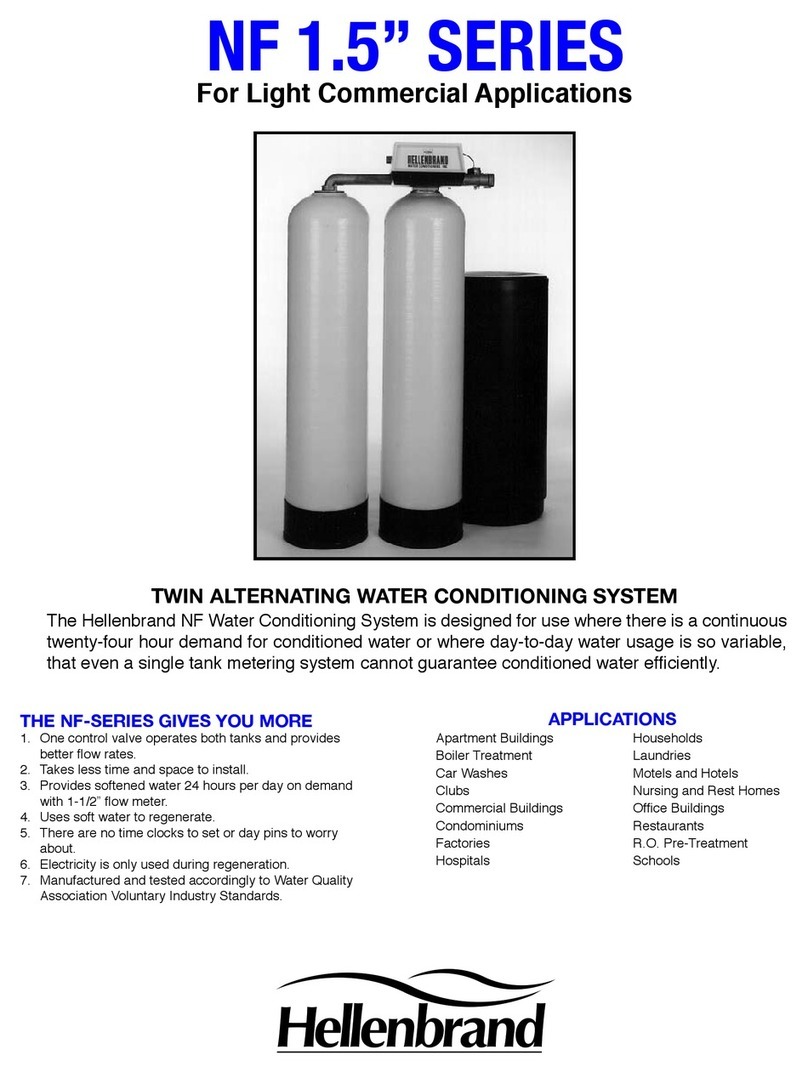 Hellenbrand Twin Alternating Water Conditioning System NF 1.5"... User manual