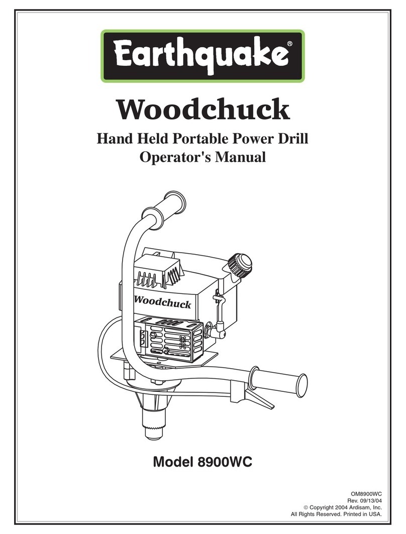 EarthQuake Woodchuck 8900WC Operator's manual